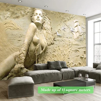 Suur Naine Golden Flower Tapeet, Seinad Rullides mittekootud Seinamaaling elutoas, Magamistoas TV Taust Home Decor Kohandatud Art