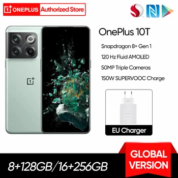 OnePlus 10T 10 T 5G Nutitelefon Globaalne Versioon Snapdragon 8+ 1 Gen 150W SUPERVOOC Eest 4800mAh Aku 50MP NFC Mobiiltelefon