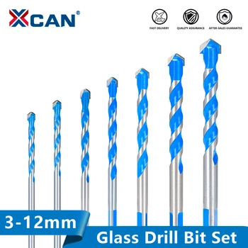 XCAN Drill Bit 3 4 5 6 8 10 12 mm Klaas Drill Bit Kolmnurk Natuke Keraamiliste Plaatide Betoon, Tellis, Puit Augu Puurimine Lõikur Drill Bit