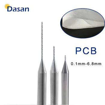 10tk Karbiid PCB Drill Bit 0,1 mm 0,2 mm 0,3 mm 0.4 mm 0.5 mm 0.6 0.7 mm mm 0.8 mm 0,9 mm 1,0 mm Volfram Terase jaoks Meltblown
