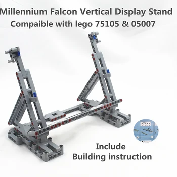 KES Tehnilised Osad Kehtestatud Vabariikliku Falcon Vertikaalne vitriin Ühilduvad Lego 75105 & 05007 Hariduse alustala