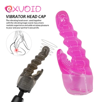 EXVOID Vibraator ühise Põllumajanduspoliitika Magic Wand Attachment G Spot Massager Pea Hõlmab AV Kinni Vibraator Sex Mänguasjad, Naiste AV-Rod Pea Kork