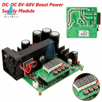 BST900W 8-60V, et 10-120V 15A DC Converter Kõrge Täpne LED-LCD Kontrolli Boost Converter DIY Pinge Trafo Moodul Regulaator