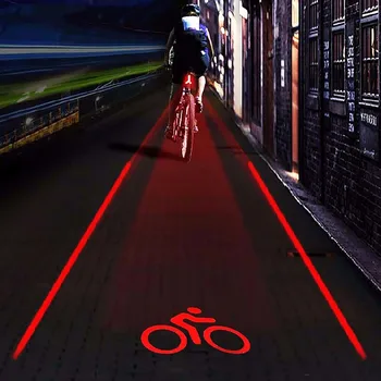 LED Jalgratta Jalgratta Valgus Öösel 2 Laser+5 LED Taga Bike Jalgratta Saba Valgusvihu 