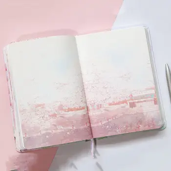 Korea Loovust Käsitsi Pearaamatu Sakura Värvimine Lehekülje Käsitsi Pearaamatu Tüdruk, Süda, Armas Päevik, Märkmik Õpilane Kirjatarvete jaoks Gril Kingitus