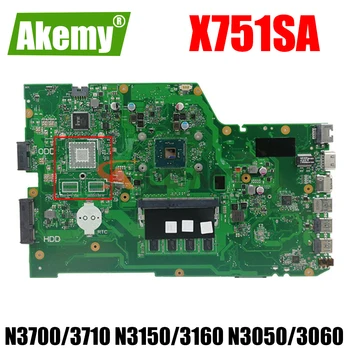 X751SA Sülearvuti Emaplaadi ASUS X751S X751SJ X751SV X751SA Sülearvuti Emaplaadi N3700 N3710 N3150 N3160 N3050 N3060 4GB RAM
