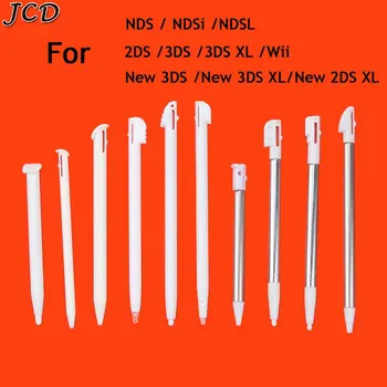 JCD 1tk Metallist Reguleeritav Stylus Pen 2DS 3DS XL LL Uus 2DS 3DS LL XL NDS, DS Lite NDSL NDSi Wii Plastikust puutepliiatsit