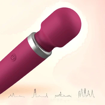 Naine Silikoon Laetav Magic Wand AV Kinni Vibraator Sex Mänguasjad, Naiste 8 Sagedus Kliitori Stimulaator Täiskasvanute Erootilised Mänguasjad