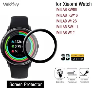 2TK 3D Soft Screen Protector for Xiaomi IMILAB KW66 W12S KW16 SW11L Smart Watch Full Cover Anti Scratch kaitsekile