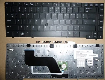 Uus Originaal MEILE(INGLISE keeles) klaviatuur HP 8440P 8440W 8440 punktiga kinni sülearvuti klaviatuur