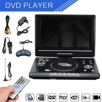 1SET Portable HD 9.8 Tolline Auto LCD ekraaniga DVD-Mängija, Mängu-TV Mängija, MP3, USB-FM-Raadio Adapter W/ Laetav Liitium Aku AU Pistik