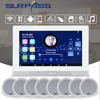 Smart Home Audio Seina Võimendi Wifi Bluetooth-ühilduva Android kodukino Süsteemi koos HiFi Stereo Heli Audio Kõlarite Komplekt