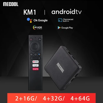 Mecool KM1 smart TV box Andriod 10.0 4GB 64GB Amlogic S905X3 ATV set top box Dual Wifi 4K HD HDR