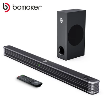 BOMAKER 150W 2.1 TV Soundbar Home Theater Sound System Bluetooth Kõlar Support Optiline AUX Koaksiaal-Soundbar Subwoofer Kõlar