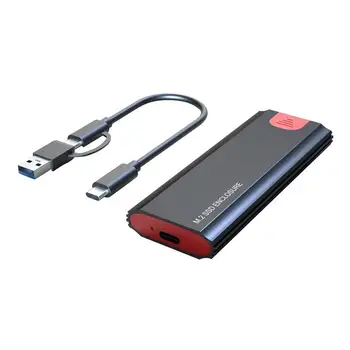 M2 SSD Puhul NVME Dual Protokolli M. 2 USB Type C 3.1 SSD Ruum Adapter NVME PCle NVMe BM Võti SSD Ketta Box M. 2 SSD Puhul