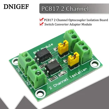 PC817 2 Kanaliga Optocoupler Isolatsiooni Juhatuse Lüliti Konverteri Adapter Moodul SM-3.6 -30V Juhi Fotoelektrilise Isoleeritud