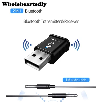5.0 Bluetooth-Saatja-Vastuvõtja Mini 3,5 mm AUX Stereo Bluetoothi Adapter Auto Muusika Bluetooth Saatja TV