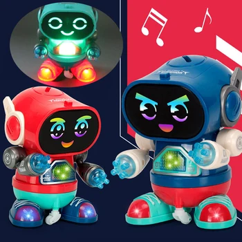 Laste Elektriline Tantsivad Robotid Kids Mänguasi Rock Kerge Muusika Varajase Hariduse Jalgsi Kuum Müüja Mänguasjad Poisid Tüdrukud Beebit Väikelastel