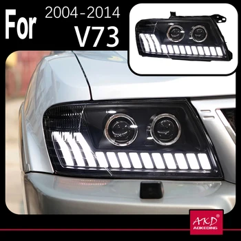 AKD Auto Mudel Mitsubishi Pajero V73 LED Vilkur Projektori Objektiivi 2004-2014 Montero V75 V77 Dünaamiline Signaali SOOVITUSLIKUD Tarvikud