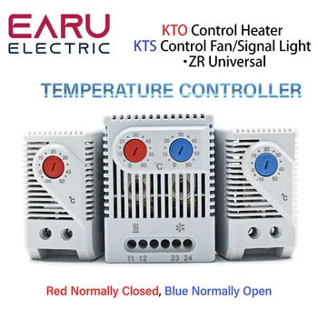 DIN Rail Kapp Temperature Controller, Tööstus-Termostaat KTO011 KTS011 0 kuni 60 Kraadi celsiuse järgi Mehaaniline Thermoregulator