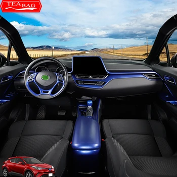 Toyota C-HR CHR C HR 2017-2020 Car Styling, ABS Sinine Salongi Liistud Käik Paneeli Katta Õhu Väljalaskeava Raami Tarvikud LHD