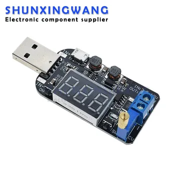 USB Micro USB 5V 3,3 V 9V 12V 18V 24V Reguleeritav Buck-Boost Toide Pinge Regulaator Moodul LED Ekraan