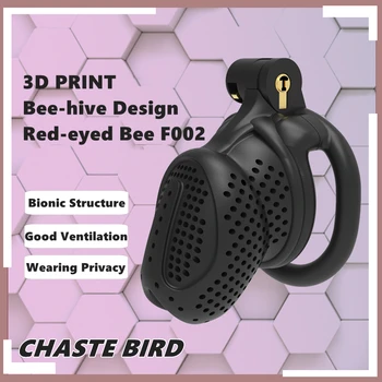 2023 UUS 3D Print Mesilaste taru Disain Hingav Kukk Puuri 2 Tüüpi Peenise Rõngad Mees Vooruslikkus Seade Täiskasvanud Toodete Sugu Mänguasjad F002