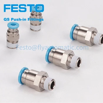 Festo QS-1/4-8 Standardile Quick Star Push-in Liitmikud QS-M5-1/8-1/4-3/8-1/2-4-6-8-10-12-16