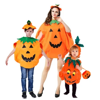 Halloween Tüdrukud Kõrvits Kleit Teise Lapse Witch Kleit Baby Poisid Tüdrukud Aldult Carnival Osapoole Riided Laste Kostüümid Müts Kommi Kott