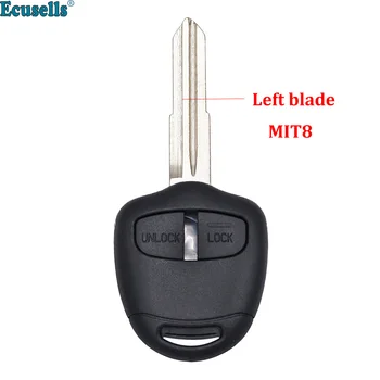 Asendamine 2 Nööpi Remote Key Shell Kaas Mitsubishi L200 Pajero Montero Shogun Triton Vasakule Tera MIT8 Lihvimata