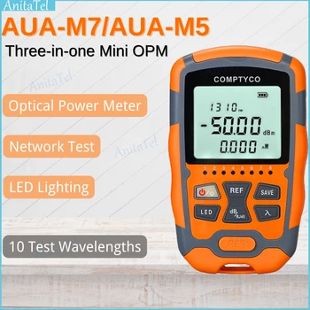 AUA-M7/ AUA-M5 Mini OPM Optiline Power Meter OPM -70dBm~+10dBm Fiiber Optiline Kaabel Tester SC/FC/ST Universaalne liides Liides