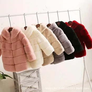 2020 Tüdruk faux fur coat / Tüdruk talvel hoody mantel / 6 värvid