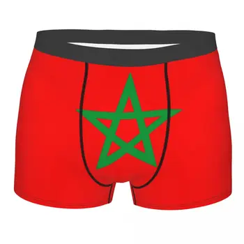 Trükitud Bokserid Aluspüksid, Püksikud Meeste Lipu Maroko Aluspesu Keskelt Talje Aluspüksid meestele S-XXL