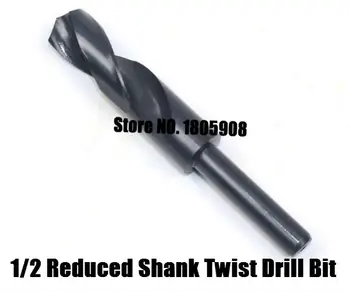 1tk 12mm-40mm 1/2 tolline Dia Vähendatud Varre HSS Twist Drill Bit (12/13/14/15/16/17/18/19/20/21/22/23/24/25/26/28/30/32/35/38/40mm)