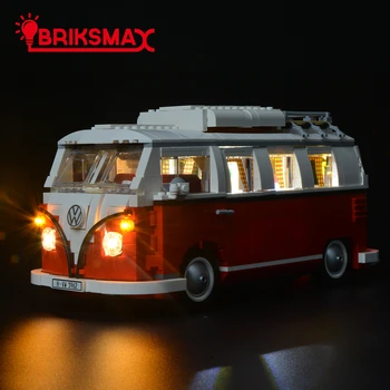 BriksMax Led Light Kit for 10220 T1 Camper Van ehitusplokid Komplekt (EI Sisalda Mudel) Mänguasjad Lastele