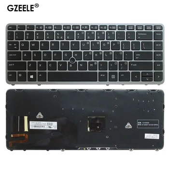 Inglise Sülearvuti Klaviatuur HP EliteBook 840 G1 850 G1 ZBook 14 HP 840 G2 MEILE Silver taustvalgustuse koos juhtides kinni