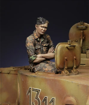 1/35 Vaik Joonis Mudeli Komplekt 117 WSS Panzer Meeskonnaliige Üks Arvud Kokku värvimata Top