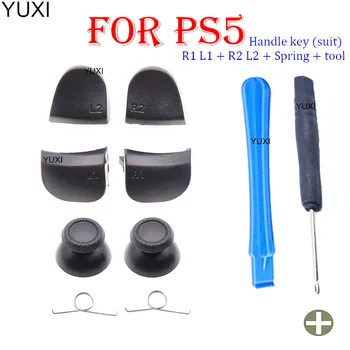 YUXI Mäng Töötleja Varuosade Gamepad Vahendid PS5 R1, R2, L1 L2 Kevadel Kruvikeeraja Komplekt PS5 Parandus Osad