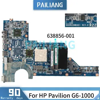 Emaplaadi HP Pavilion G4-1000 G6-1000 Sülearvuti emaplaadi 638856-001 638856-601 DDR3 Testitud OK