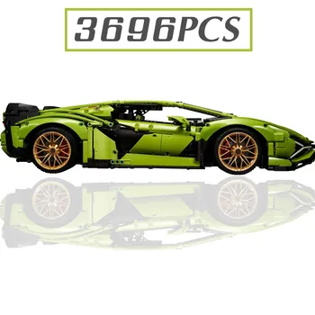 Ühilduva 42115 SIAN Roadster Mudelit FKP37 Lamborghinis Auto Tehnilise Mudel ehitusplokid Tellised Poiste Mänguasjad, Laste Kid Kingitus