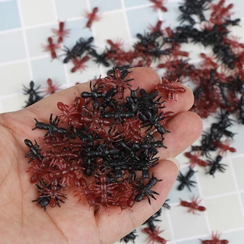 50/100/200Pcs Uudsus Simulatsiooni Ants Halloween Stimuleerida Plastist Realistlik Ants Pranks Nalja Mänguasjad