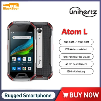 Unihertz Atom L Android 11 Karm Nutitelefoni 6GB+128GB Helio P60 Mobiiltelefoni 48MP Tagumine Kaamera Lukustamata Mobiiltelefonides 4300mAh NFC
