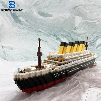 TEADSIN, EHITATUD Titanic 3D Plastic Mudel Laeva ehitusplokid Täiskasvanutele Mikro Mini Tellised Mänguasjad Komplektide Kokkupanek Cruise Boat Lapsed Kingitus