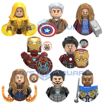 Vana-Ühe Rauast Thor, Kapten Ameerika Tony Stark Valkyrie Mees Mudeli ehitusplokid KES Tellised Komplekt Kingitused, Mänguasjad Lastele