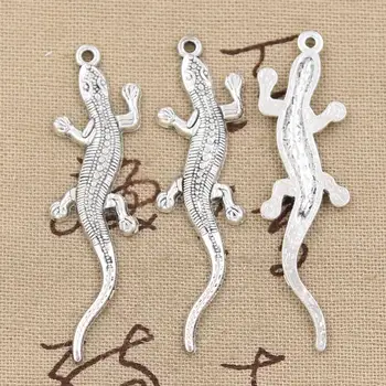12tk Võlusid Sisalik Gecko 56x15mm Käsitsi valmistatud Ripats, Mistõttu sobib,Vintage TibetanBronze,DIY Jaoks, Käevõru, Kaelakee,