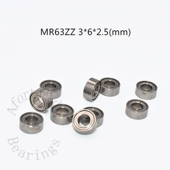 Kääbus Laagri MR63ZZ 10 Tükki 3*6*2.5(mm) tasuta kohaletoimetamine kroomitud terasest Metallist Suletud kiire Mehaaniliste seadmete osad